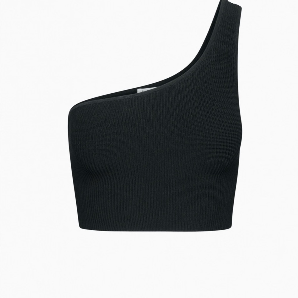 Aritzia Sculpt Knit One-Shoulder Cropped Tank